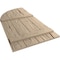 Ekena Millwork Hand Hewn 4 Board Joined Board-n-Batten w/Quarter Round Arch Top Faux Wood Shutters, 22W x 58H, PR SHUBJQ22X58HHPR - alternate 7